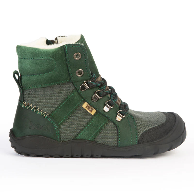 Koel - Miloni Ladies Tex Wool Green - Botas Barefoot Calientes Senderismo