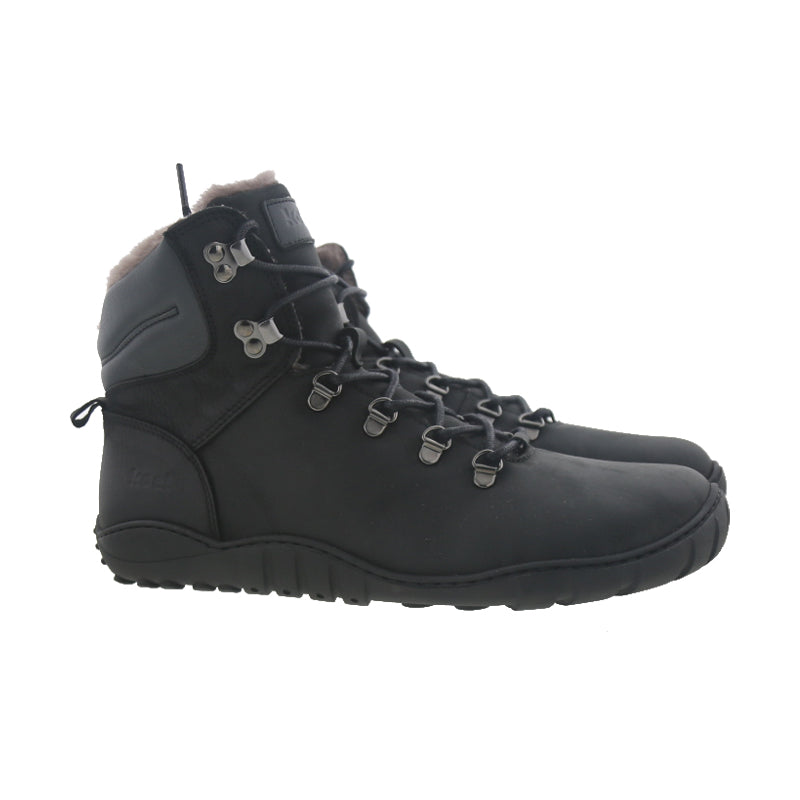 Koel - Porter Lambswool Black  - Botas Barefoot Invierno