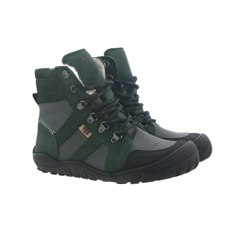 Koel - Miloni Ladies Tex Wool Green - Botas Barefoot Calientes Senderismo