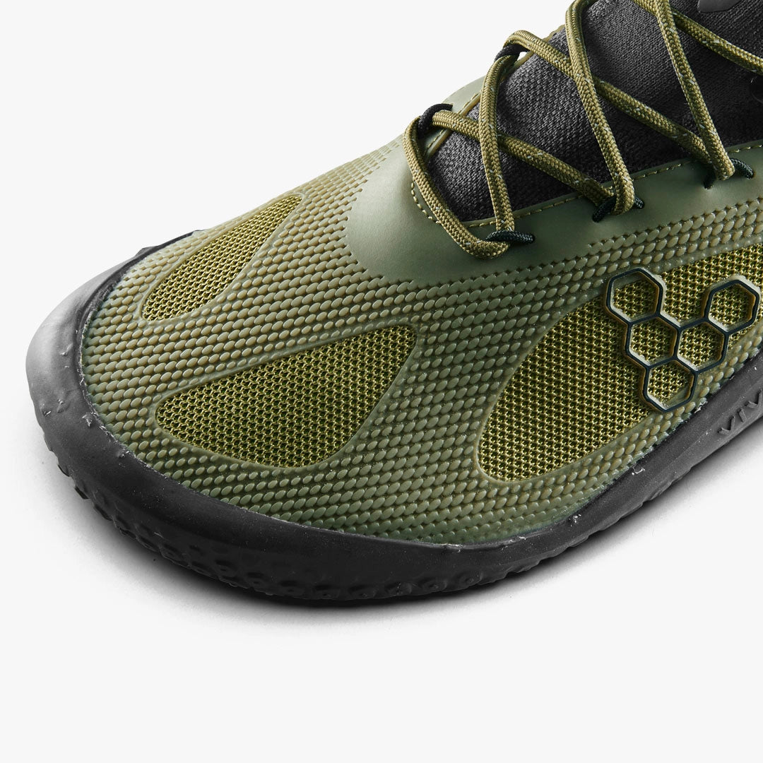 VIVOBAREFOOT - Motus Strength Forest Green/Acid Lime - Deportivas minimalistas para entrenamiento de alto nivel / fuerza