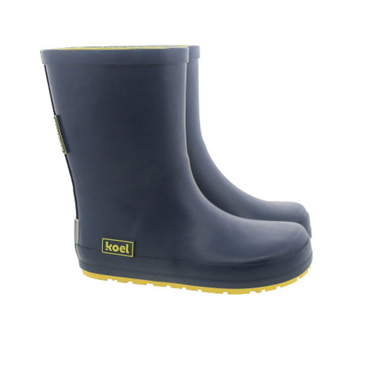 Koel4kids - Wellie Blue - botas de lluvia barefoot