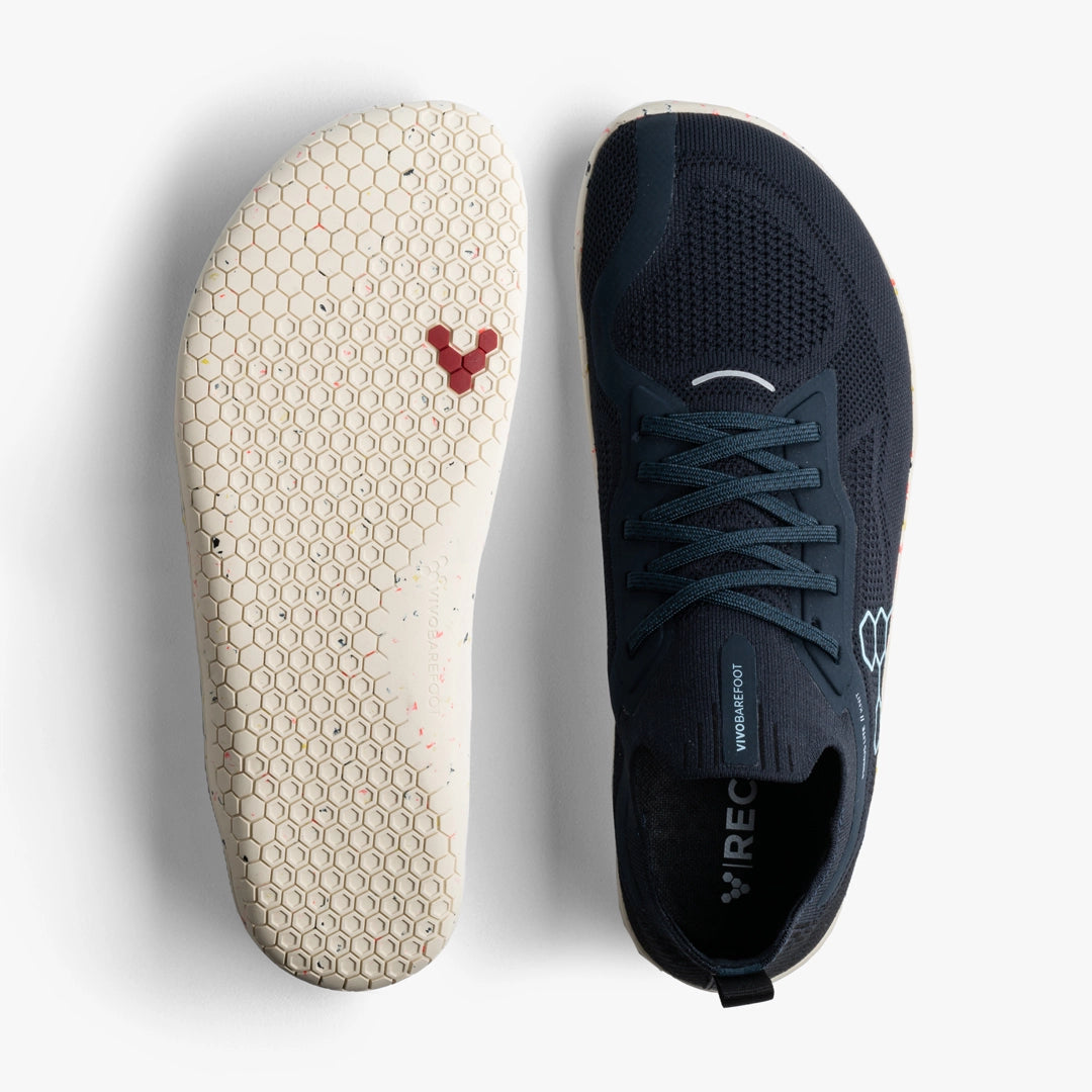 VIVOBAREFOOT - Primus Lite Knit Midnight - Deportivas respetuosas para entrenamiento/uso diario