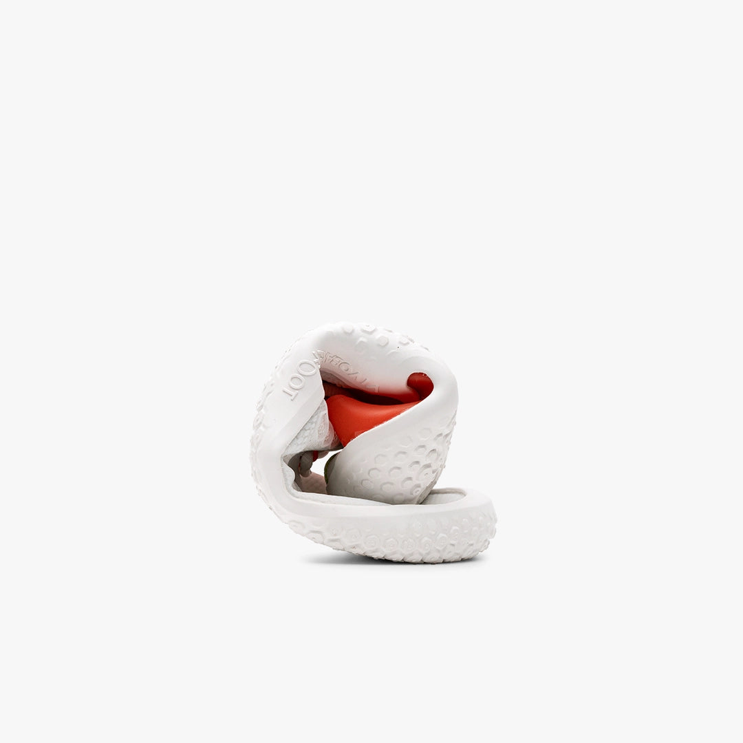 VIVOBAREFOOT - Motus Strength White Scarlett Ibis - Deportivas minimalistas para entrenamiento de alto nivel / fuerza