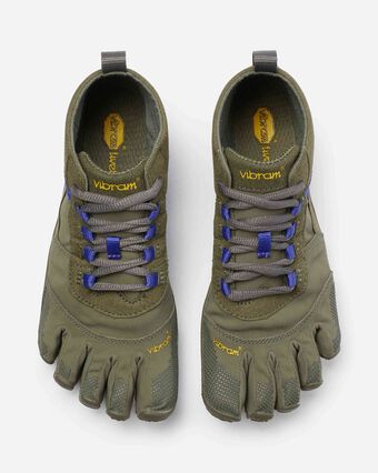 Vibram Five- V Trek Verde/Morado -Deportivas Barefoot para Outdoor