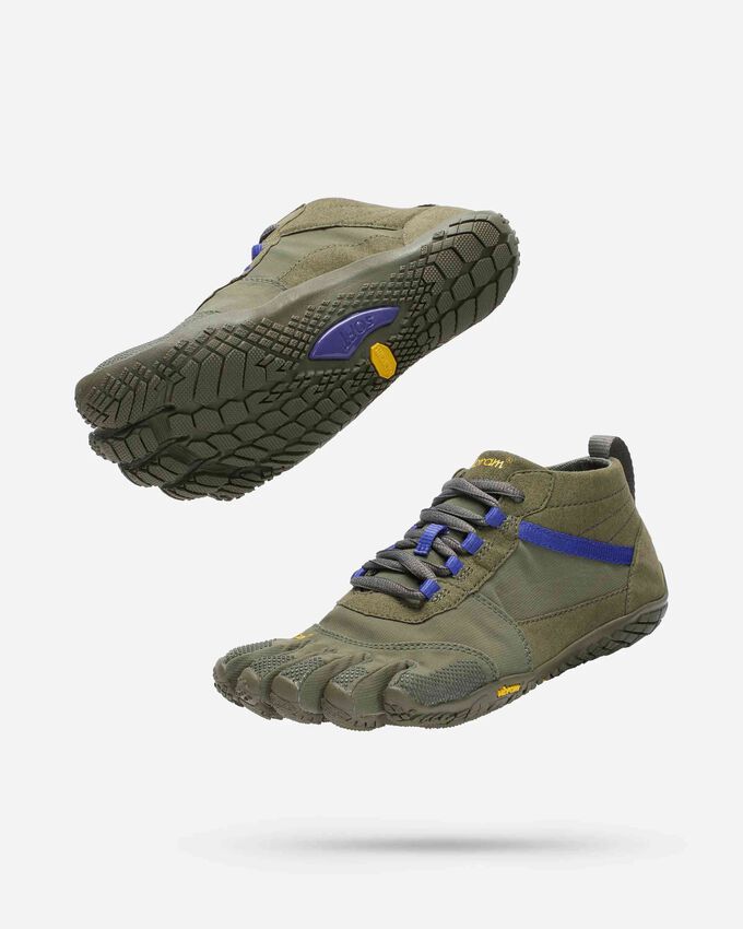 Vibram Five- V Trek Verde/Morado -Deportivas Barefoot para Outdoor