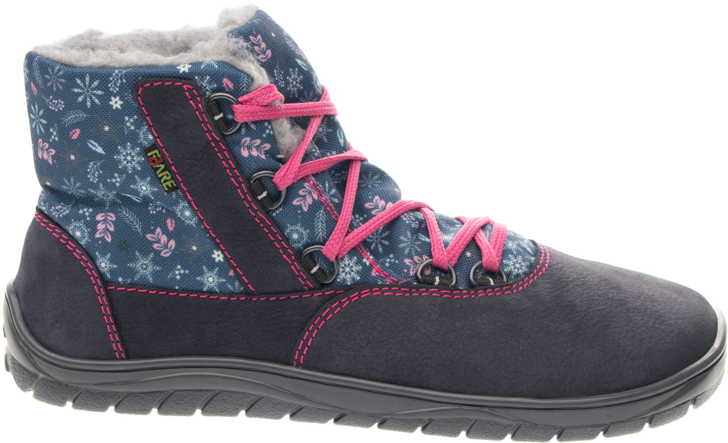 Fare Bare - Snow Flowers - Botines unisex con membrana y forro invernal