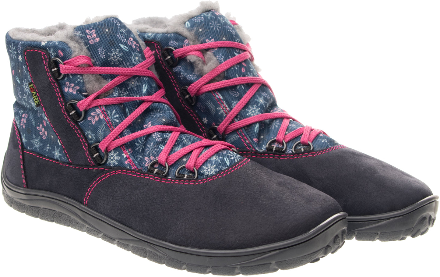 Fare Bare - Snow Flowers - Botines unisex con membrana y forro invernal