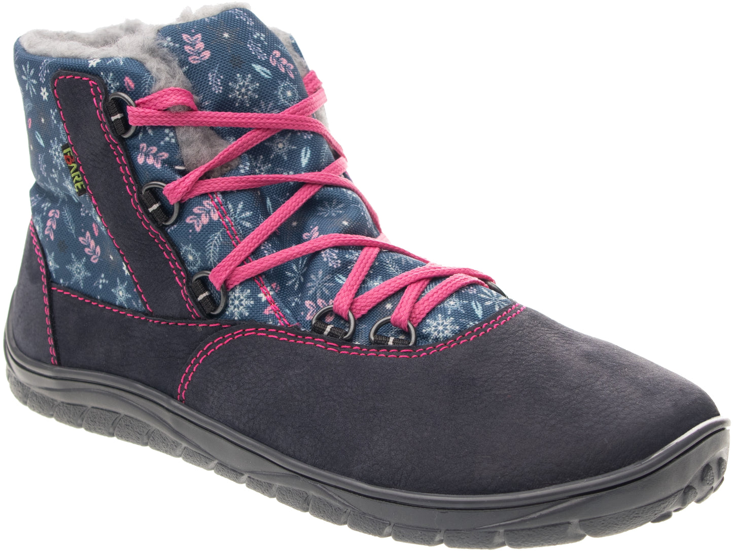 Fare Bare - Snow Flowers - Botines unisex con membrana y forro invernal