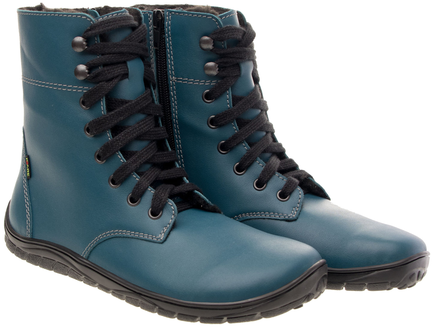 Fare Bare - Freya Winter Shoes Petrol - botas barefoot de invierno calientes