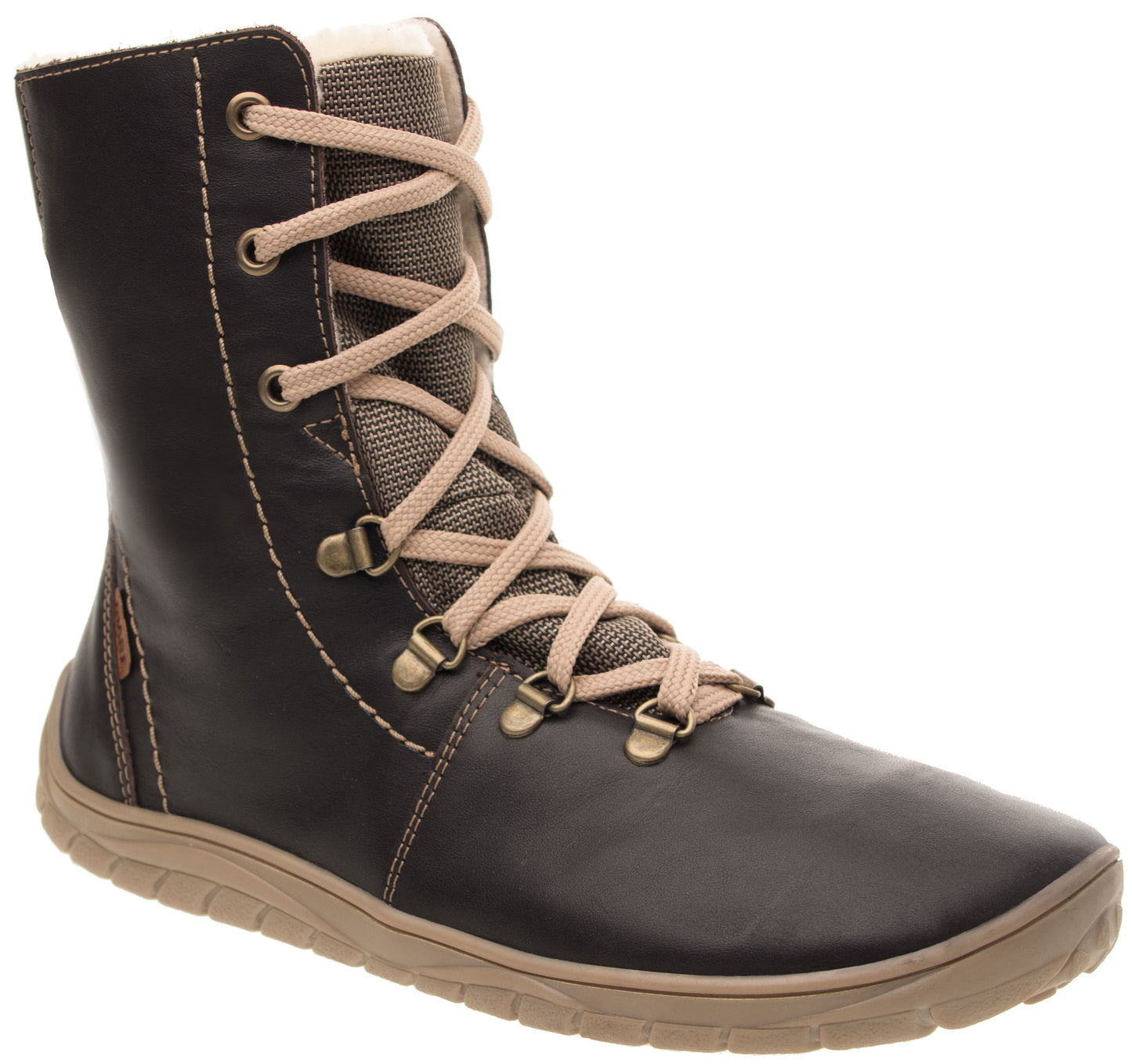 Fare Bare - Winter Dark Grey - Botines barefoot impermeables con forro invernal