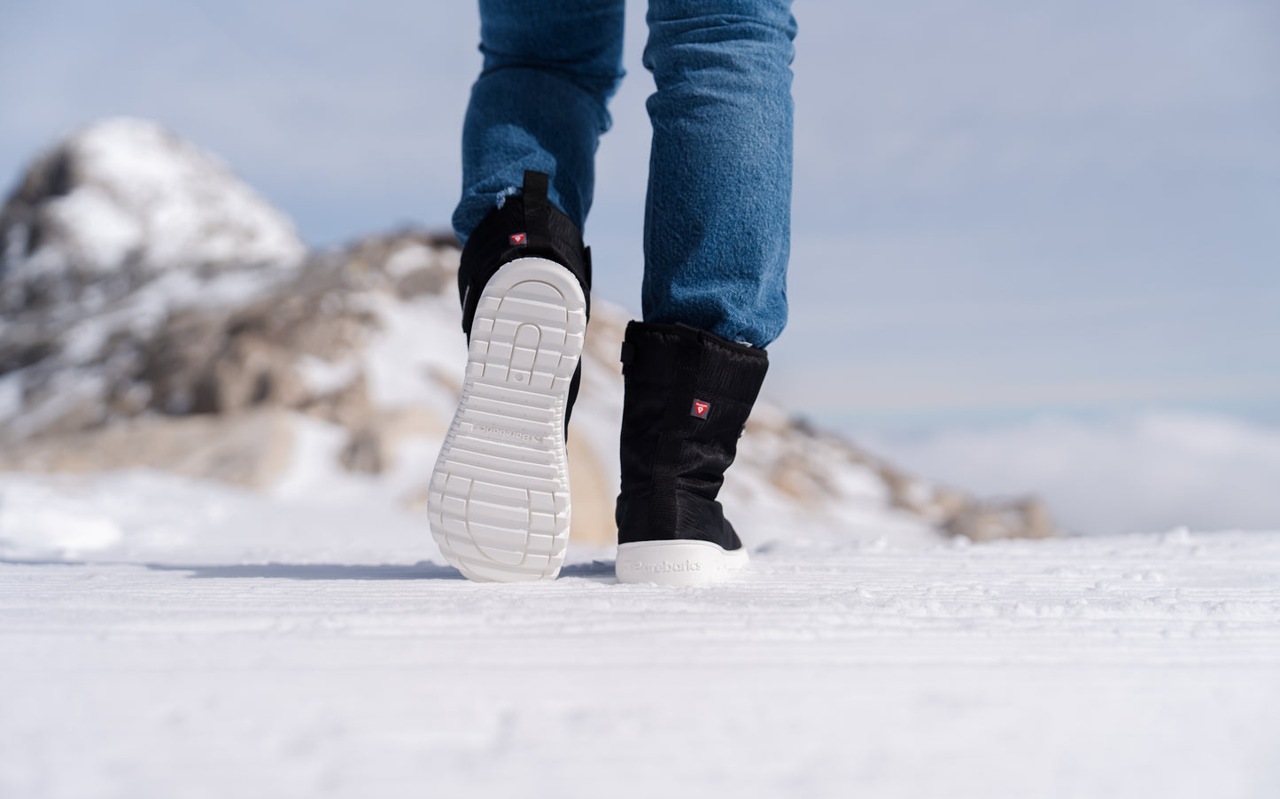 Barebarics - PolarStride Black - Botas de nieve barefoot-Barebarics-Cacles Barefoot-Tienda de calzado barefoot respetuoso minimalista