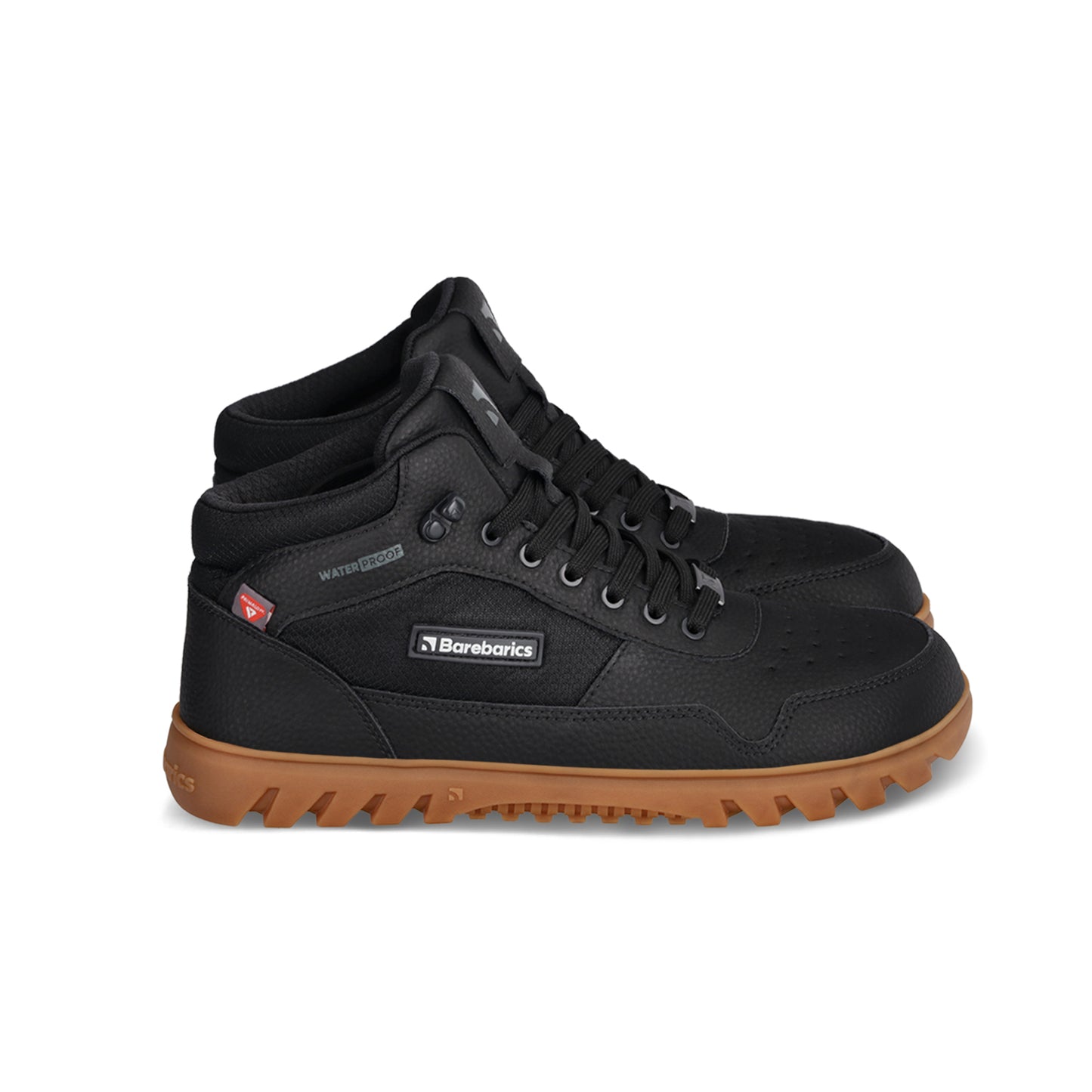 Barebarics - UrbanEdge Black - Botas impermeables barefoot-Barebarics-Cacles Barefoot-Tienda de calzado barefoot respetuoso minimalista