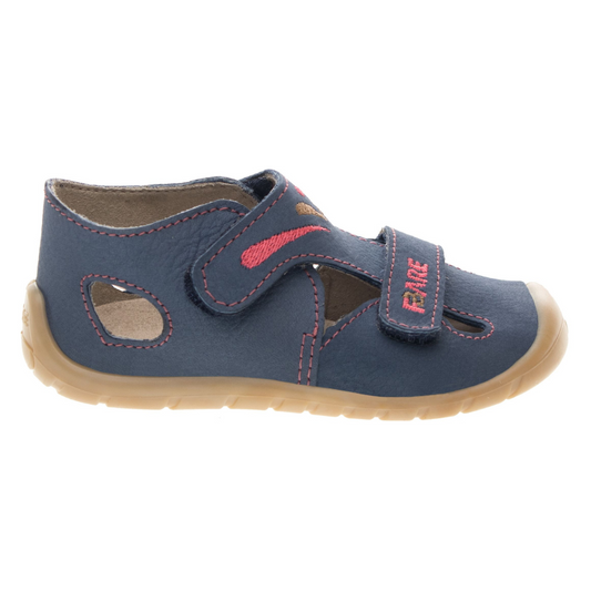 Fare Bare - Primeros pasos Navy - Sandalias respetuosas-Fare Bare-Cacles Barefoot-Tienda de calzado barefoot respetuoso minimalista