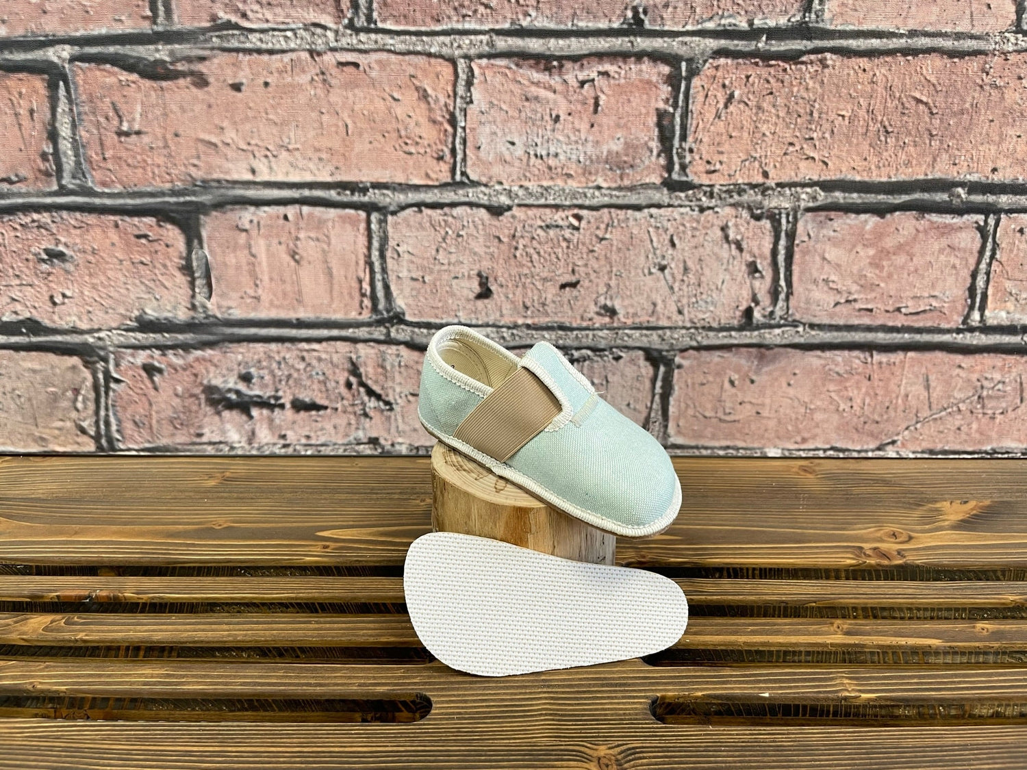 Pegres zapatillas algodón reciclado menta-Pegres-Cacles Barefoot