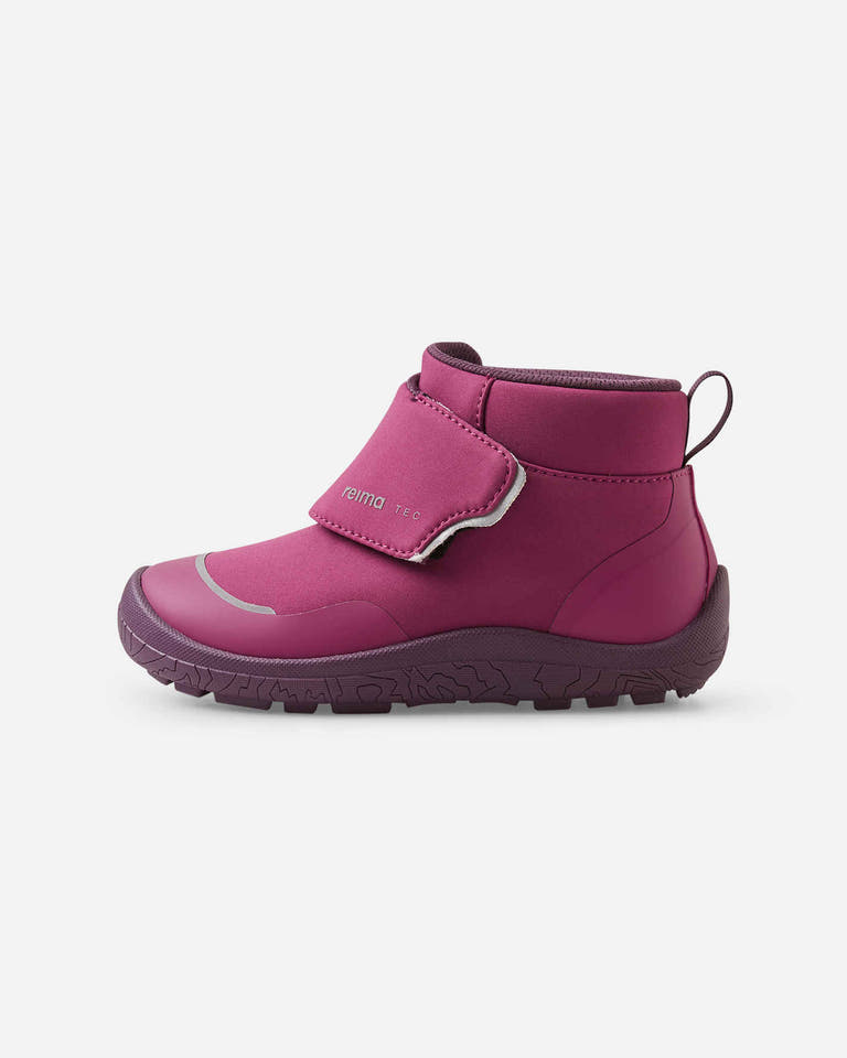 Reima - Hyppii Cool Burgundy - Botines barefoot impermeables-Reima-Cacles Barefoot-Tienda de calzado barefoot respetuoso minimalista
