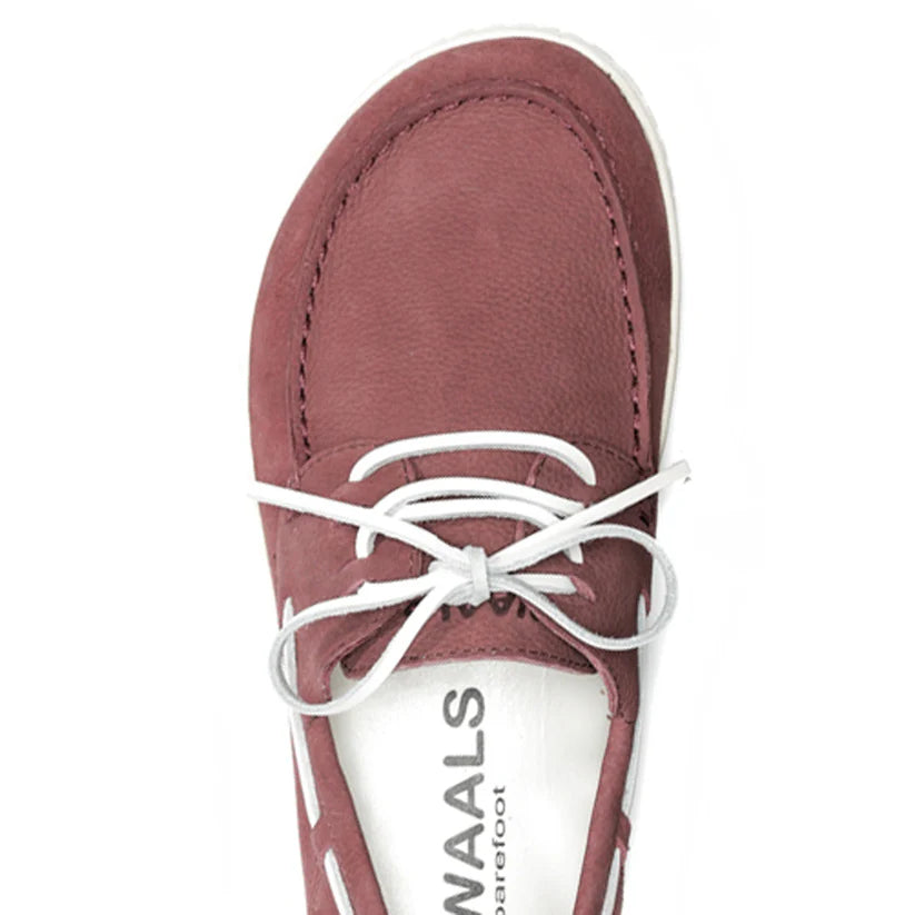 WAALS - Sidney Bordeaux - Náuticos barefoot-Waals-Cacles Barefoot-Tienda de calzado barefoot respetuoso minimalista