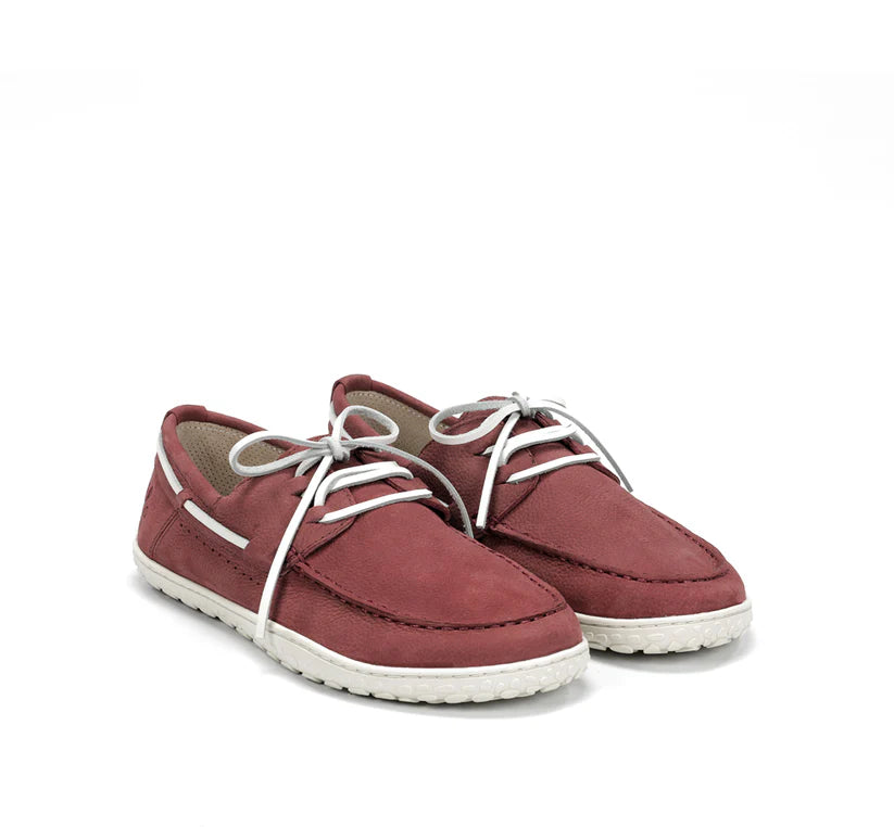 WAALS - Sidney Bordeaux - Náuticos barefoot-Waals-Cacles Barefoot-Tienda de calzado barefoot respetuoso minimalista