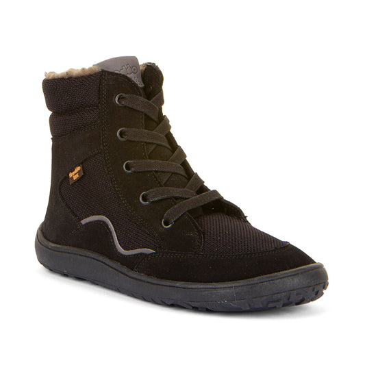 Froddo Barefoot - TEX Wool Grow Black - Botines de Cordones con Membrana Tex