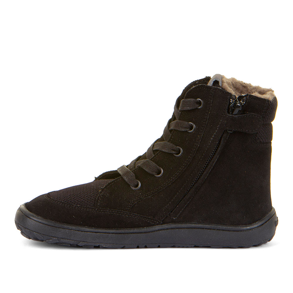 Froddo Barefoot - TEX Wool Grow Black - Botines de Cordones con Membrana Tex