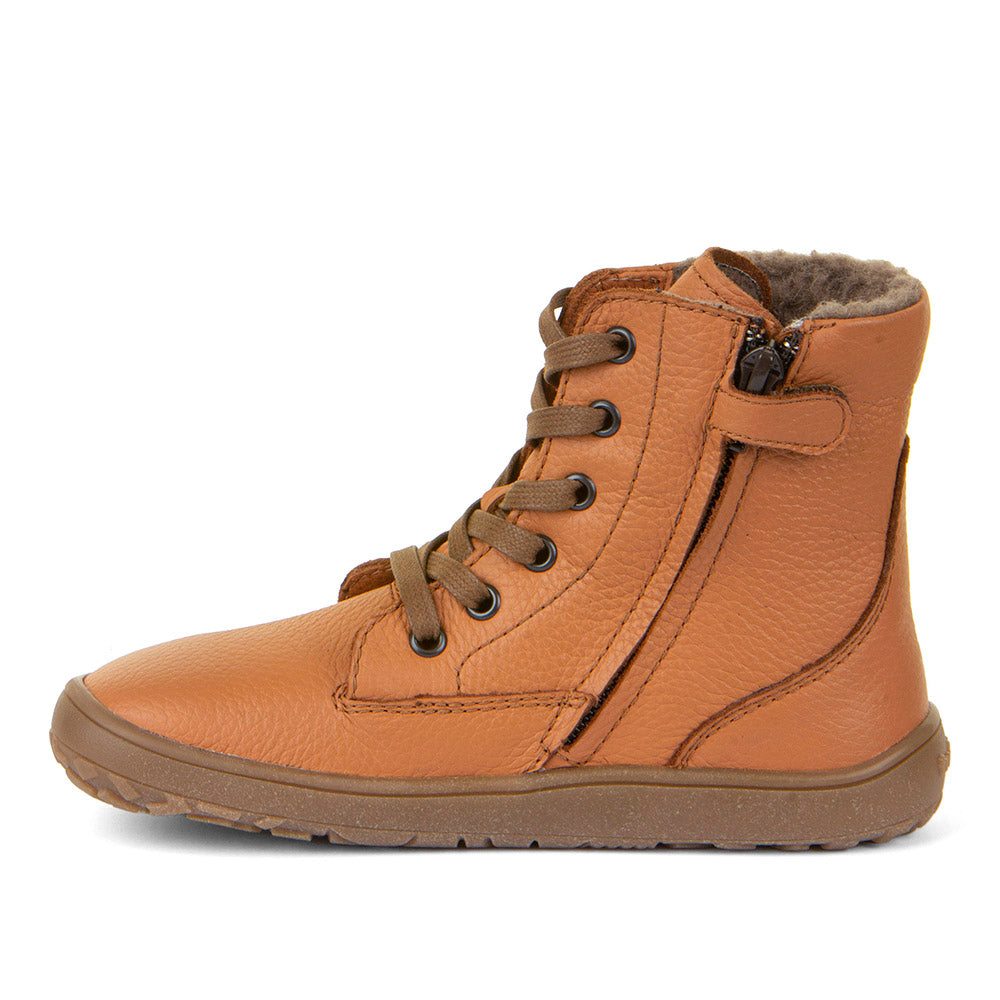 Froddo Barefoot - TEX Laces Cognac - Botines de Cordones con Membrana Tex