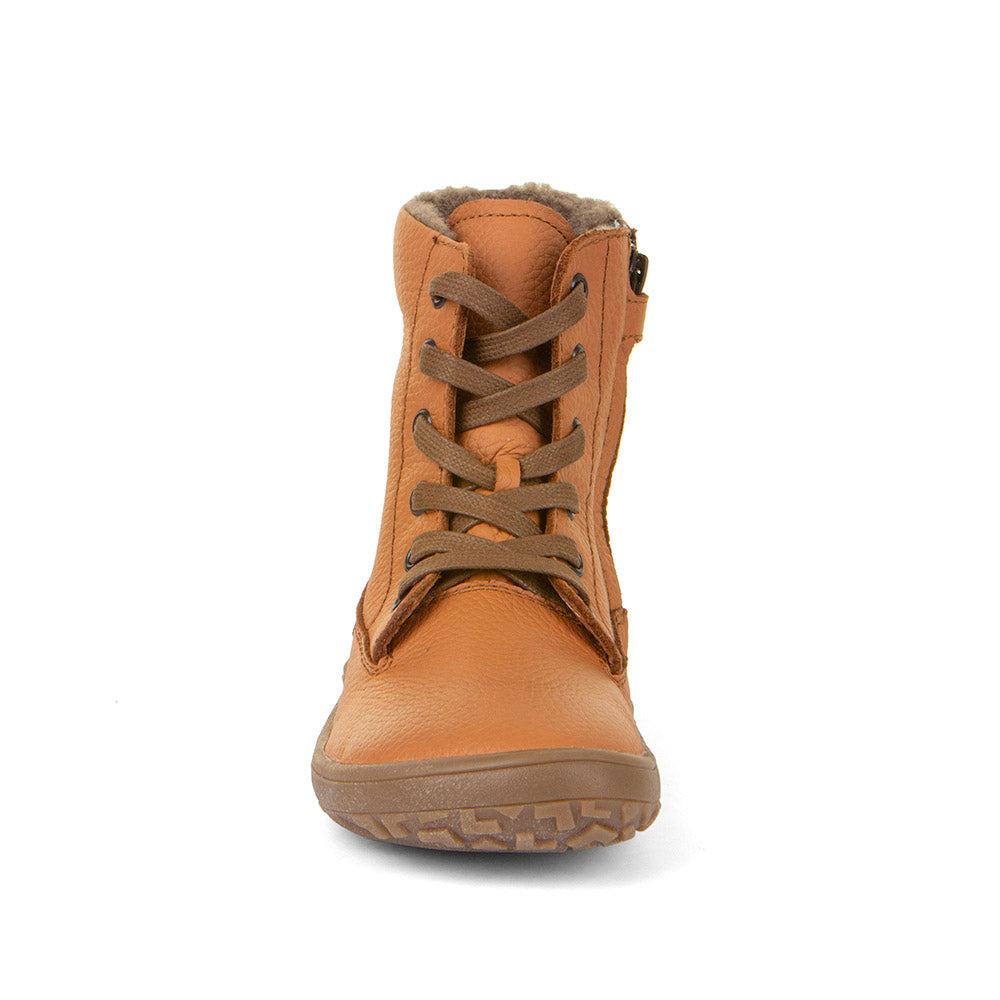 Froddo Barefoot - TEX Laces Cognac - Botines de Cordones con Membrana Tex