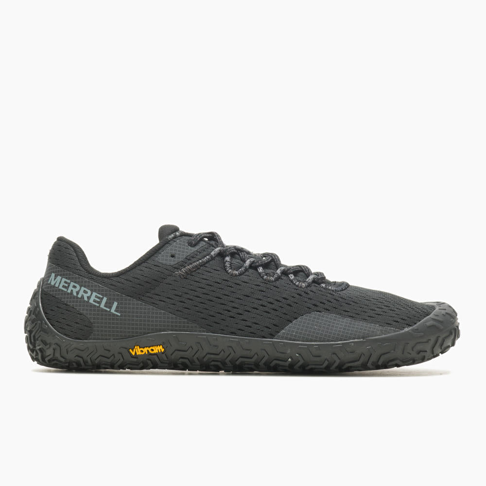 Merrell - Vapor Glove 6 Black - Deportivas Barefoot para entrenar y senderos sencillos