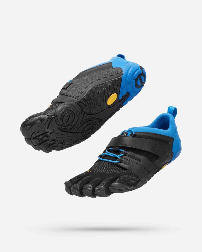 Vibram FiveFingers - V-Train 2.0 Black/Blue - Deportivas Barefoot para Entrenamiento (Hombre)