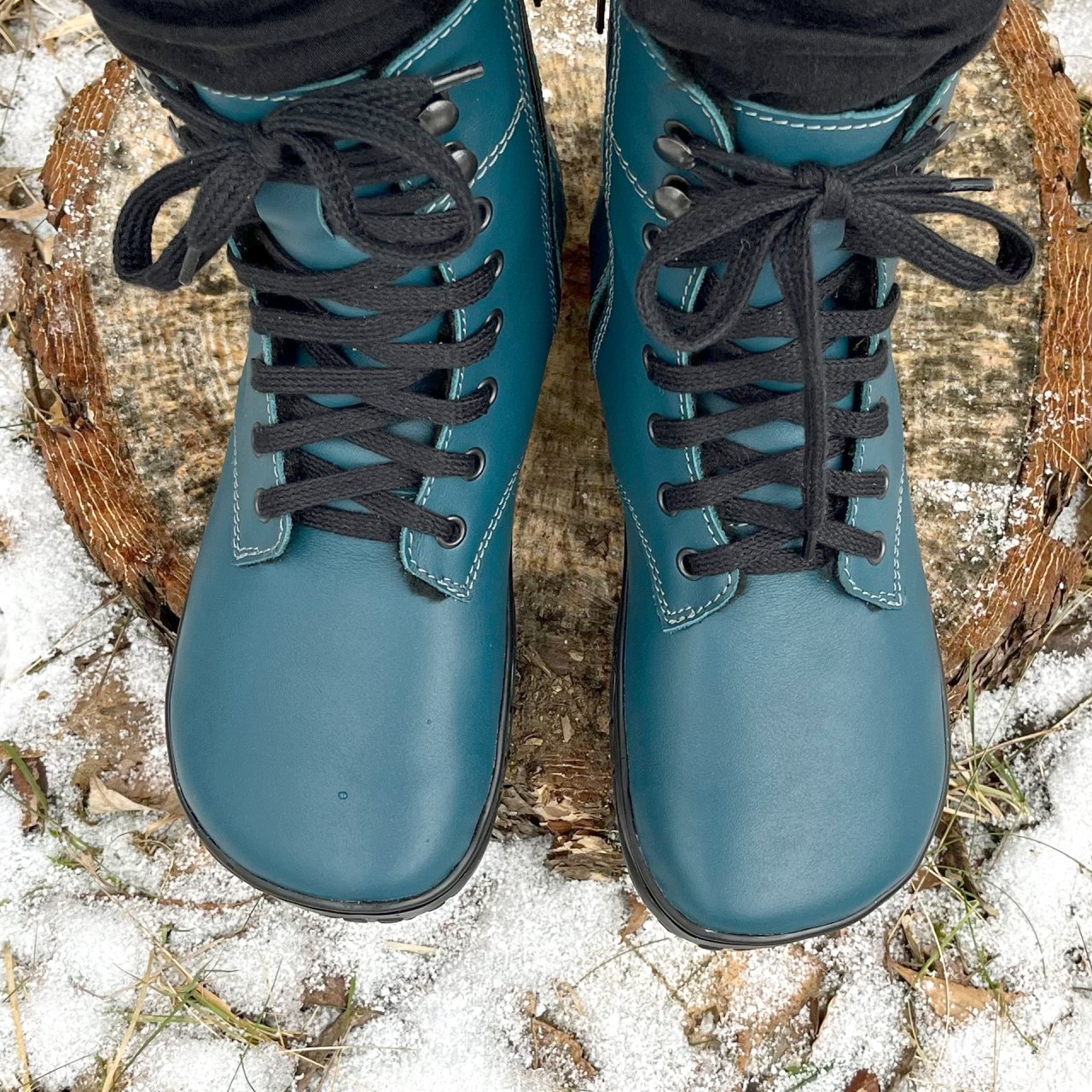 Fare Bare - Freya Winter Shoes Petrol - botas barefoot de invierno calientes