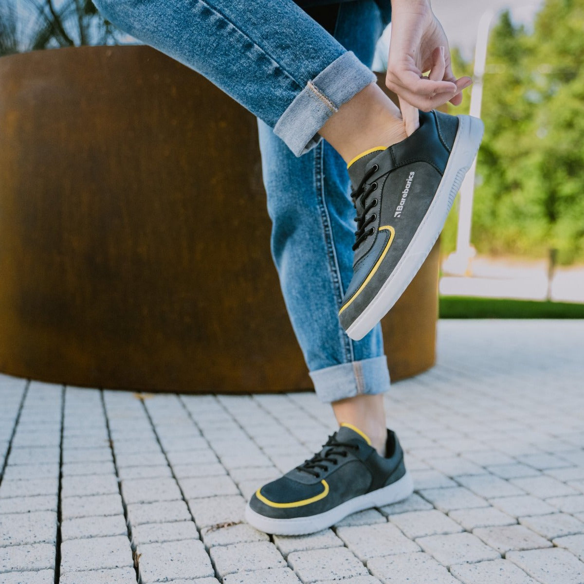 Barefoot Sneakers Barebarics Blend - Dark Grey & Black