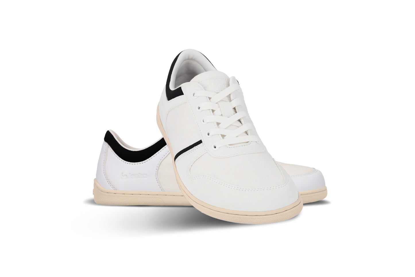 Be Lenka - Echo White & Black Vegan - Deportivas barefoot veganas