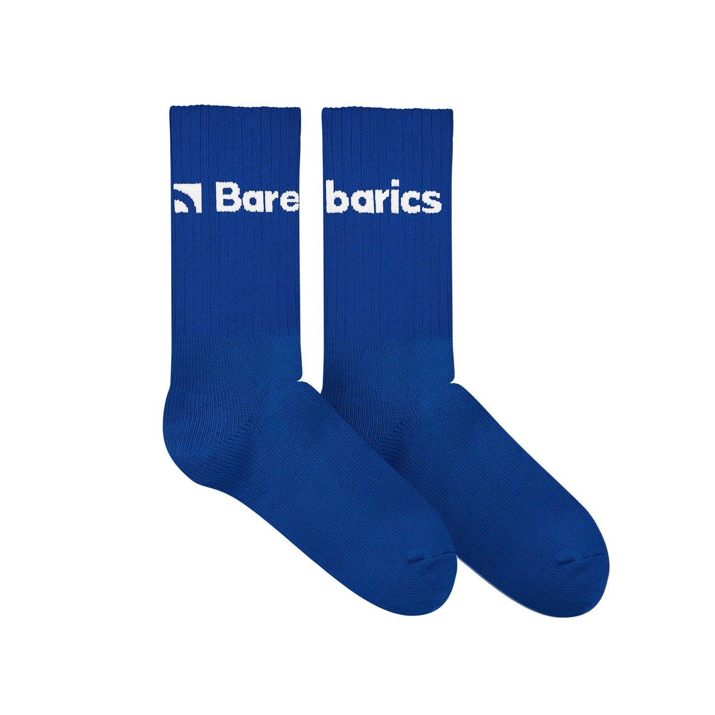 Barebarics - Crew Cobalt Blue Big logo - Calcetines respetuosos