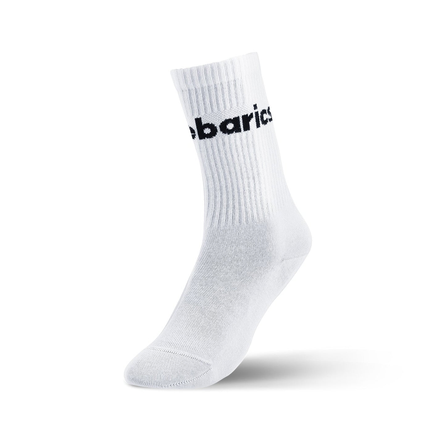 Barebarics - Crew White Big logo - Calcetines respetuosos