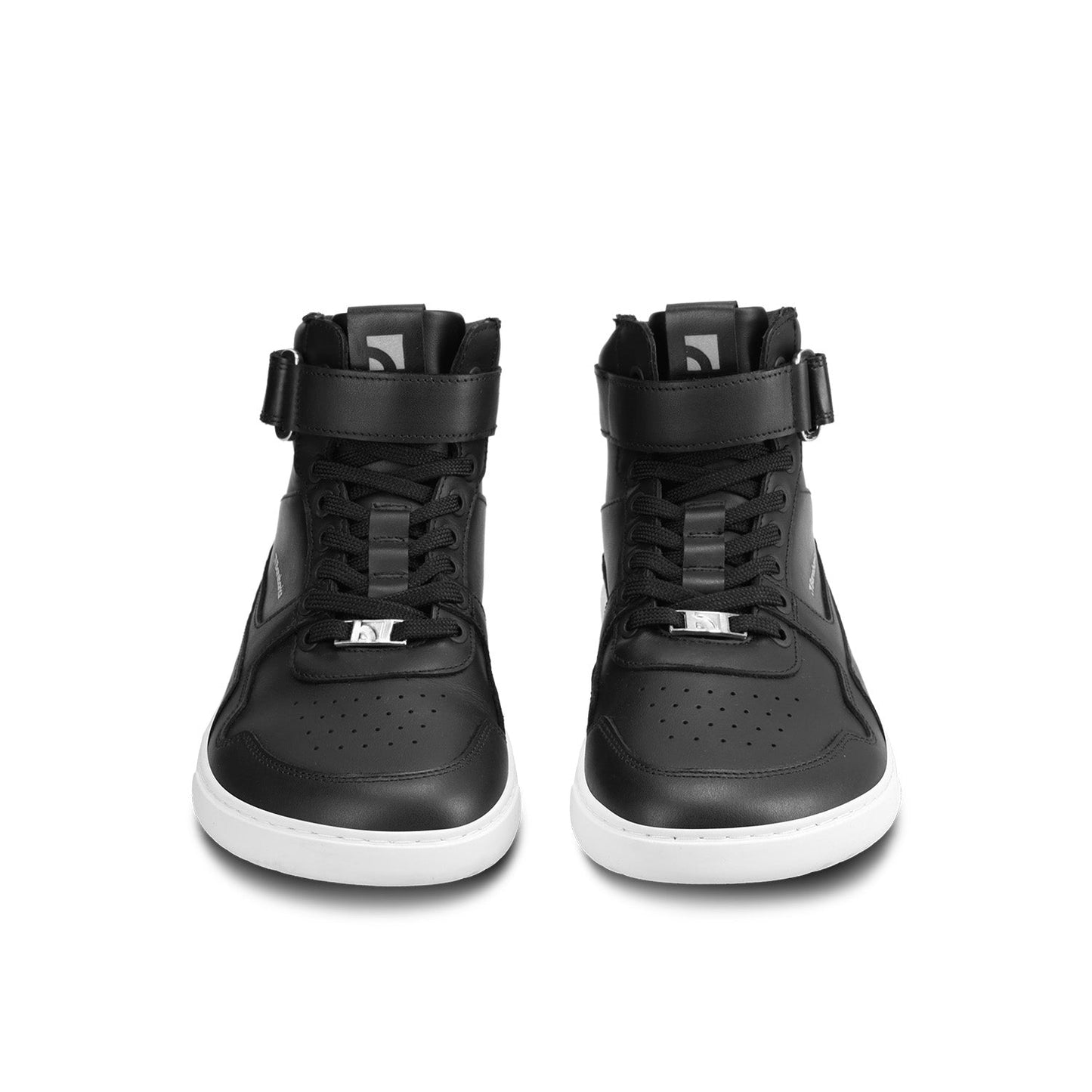 Barebarics - Zing High Top Black & White Leather - Botines deportivos barefoot