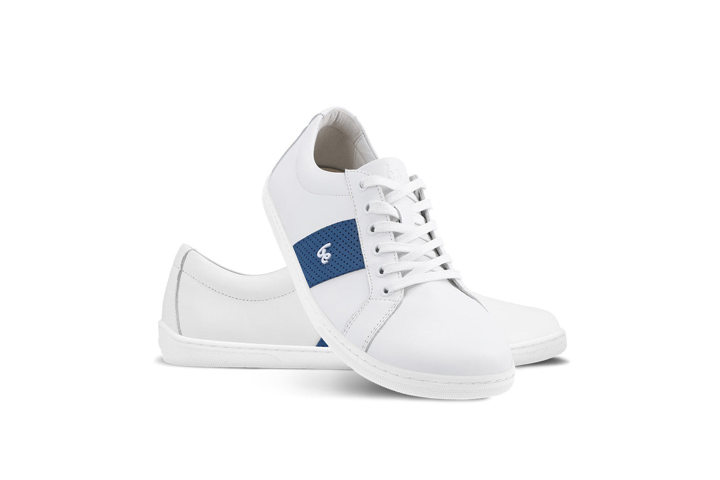 Be Lenka - Elite White & Dark Blue - Deportivas barefoot