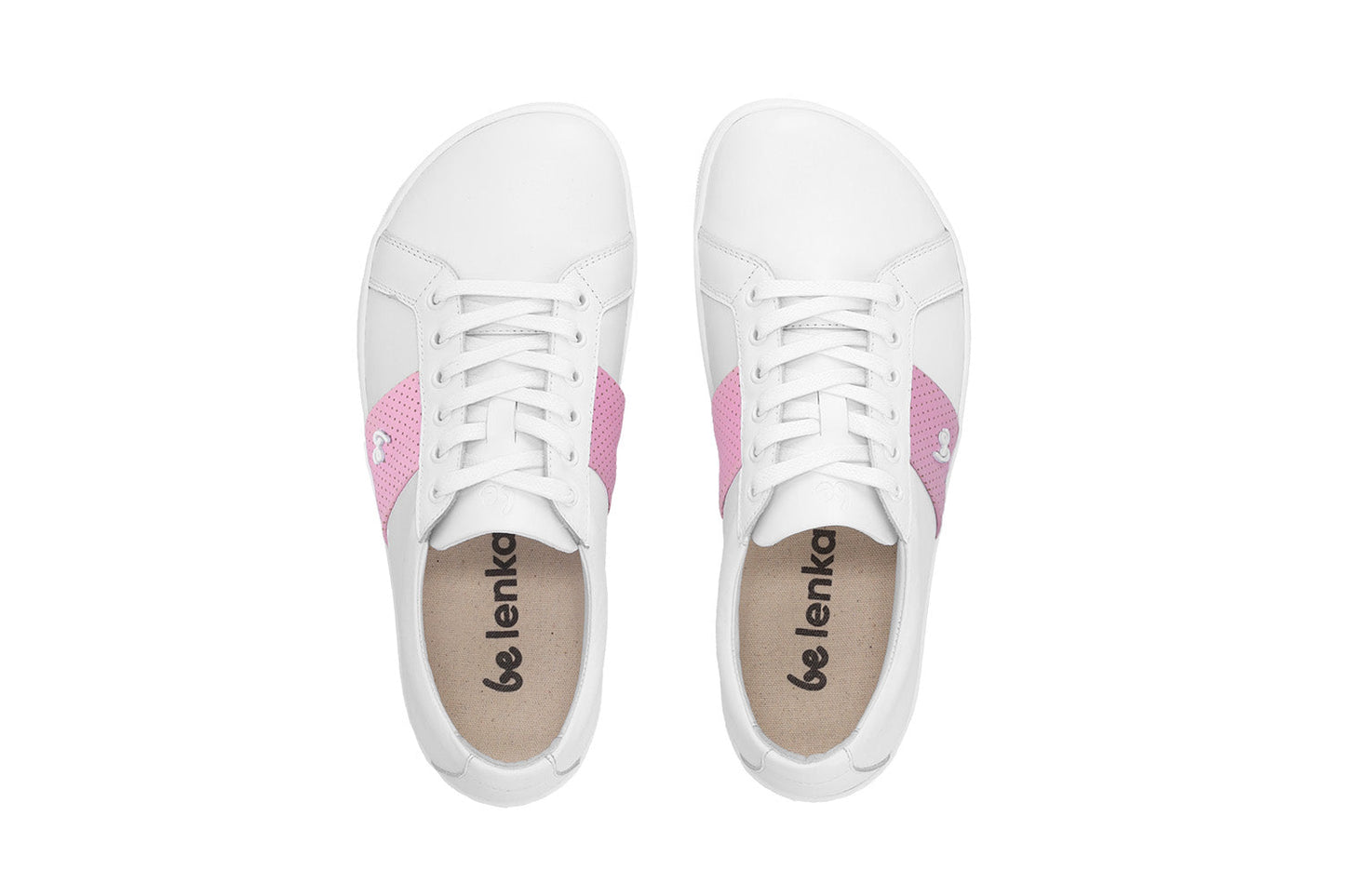 Be Lenka - Elite White & Pink - Deportivas barefoot