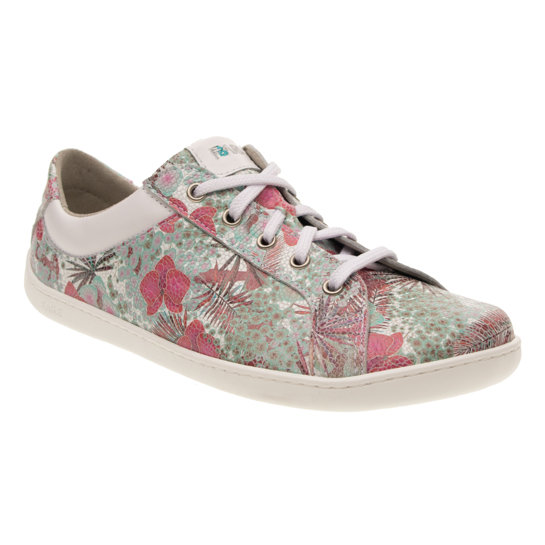 Fare Bare - B5712131 Azura Flower Verde - Deportivas barefoot cuero