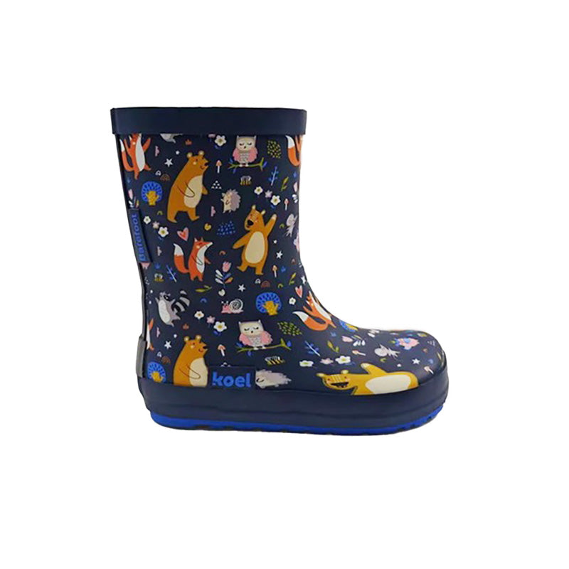 Koel4kids - botas de lluvia barefoot - Bear Blue