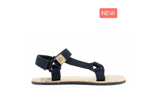 Mukishoes - Solstice Black Cork - sandalias barefoot