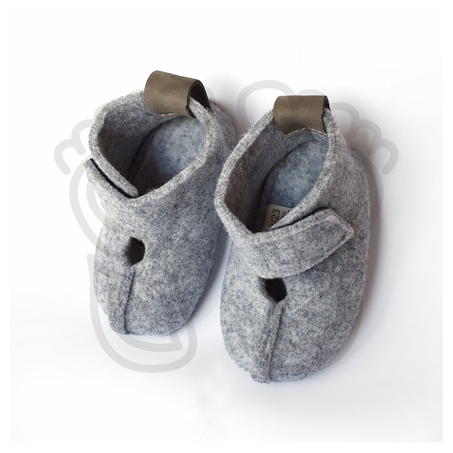 Omaking - Kaku Grey -  zapatillas de casa barefoot de lana