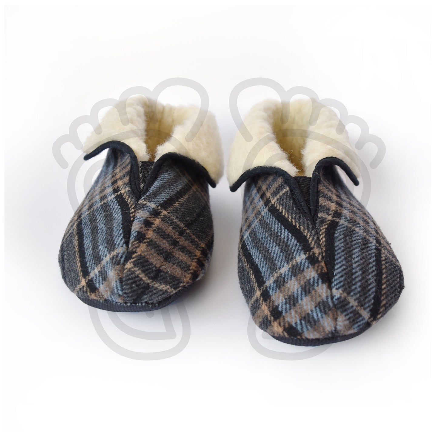 Omaking - Trolla Scott Pattern - zapatillas de casa barefoot de lana