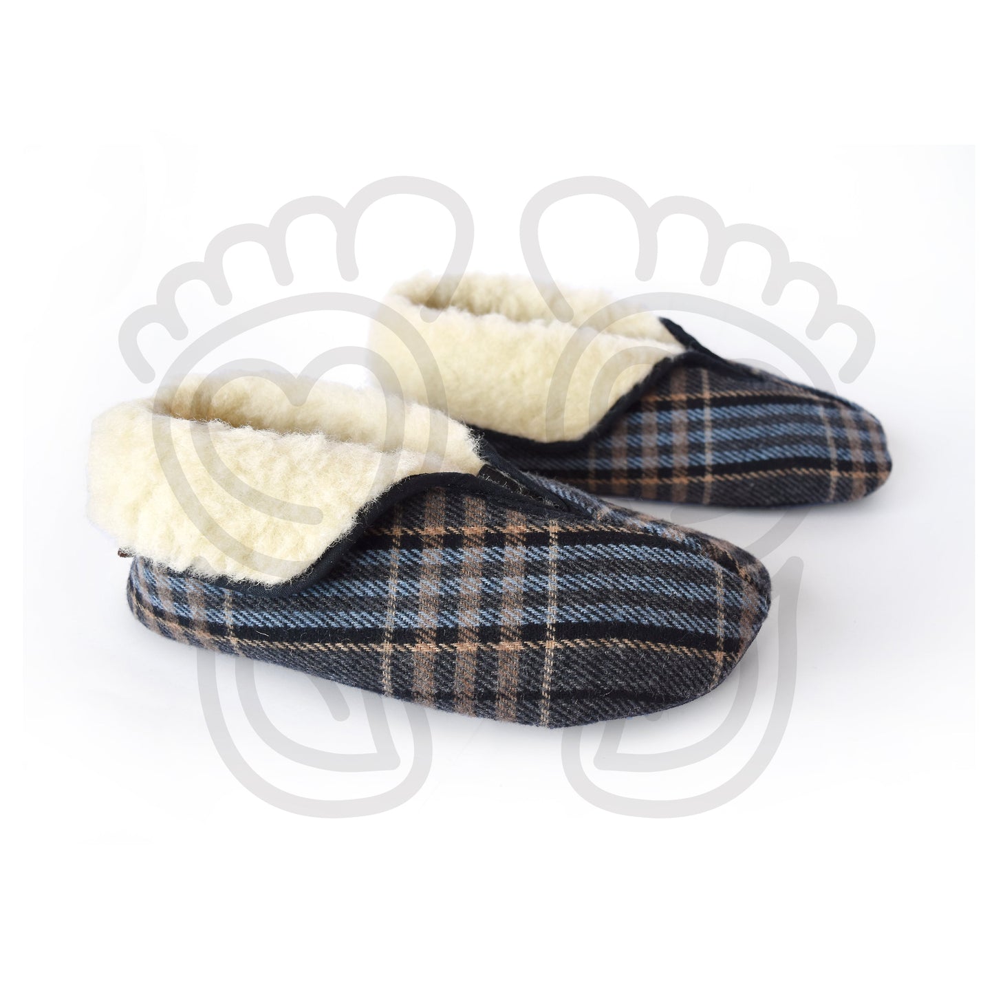 Omaking - Trolla Scott Pattern - zapatillas de casa barefoot de lana