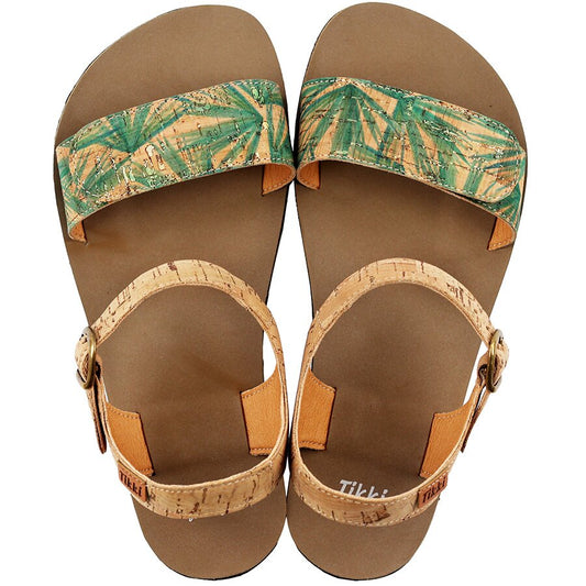 Tikki - Vibe Nature - Sandalias barefoot de Corcho