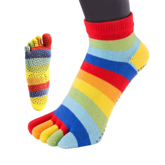 TOETOE - calcetines cortos de dedos - Yoga & Pilates Tallas 35-38 / Rainbow