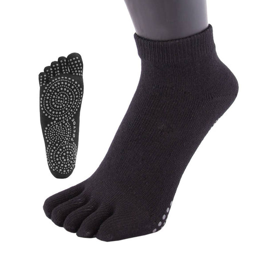 TOETOE - calcetines cortos de dedos - Yoga & Pilates Tallas 44-47 / Black