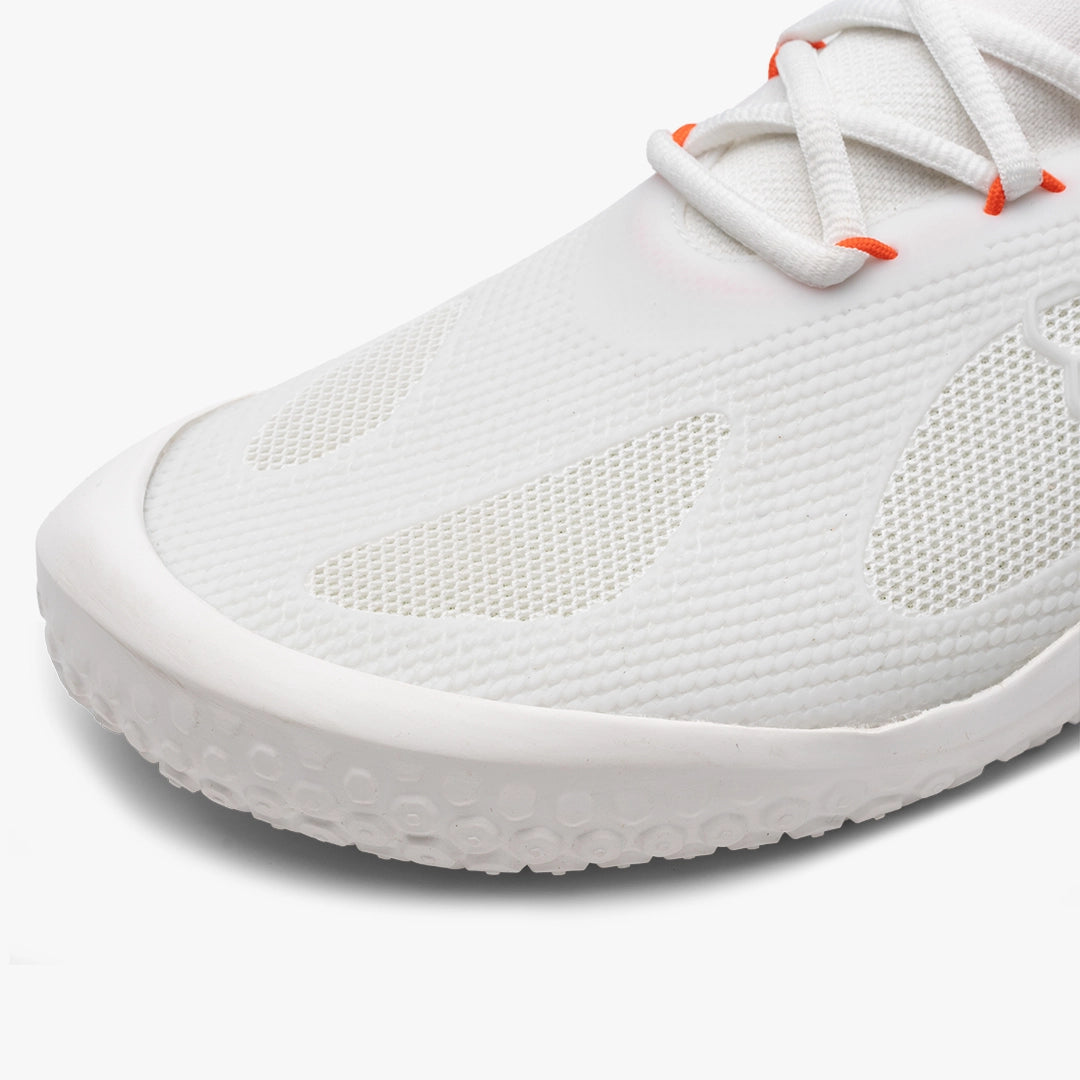 VIVOBAREFOOT - Motus Strength White Scarlett Ibis - Deportivas minimalistas para entrenamiento de alto nivel / fuerza