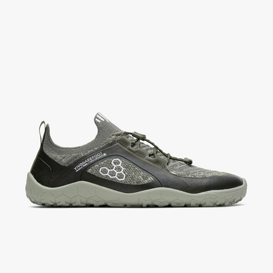 VIVOBAREFOOT - Primus Trail Knit FG Forest Green - Deportivas minimalistas para trail/entrenamiento/uso diario